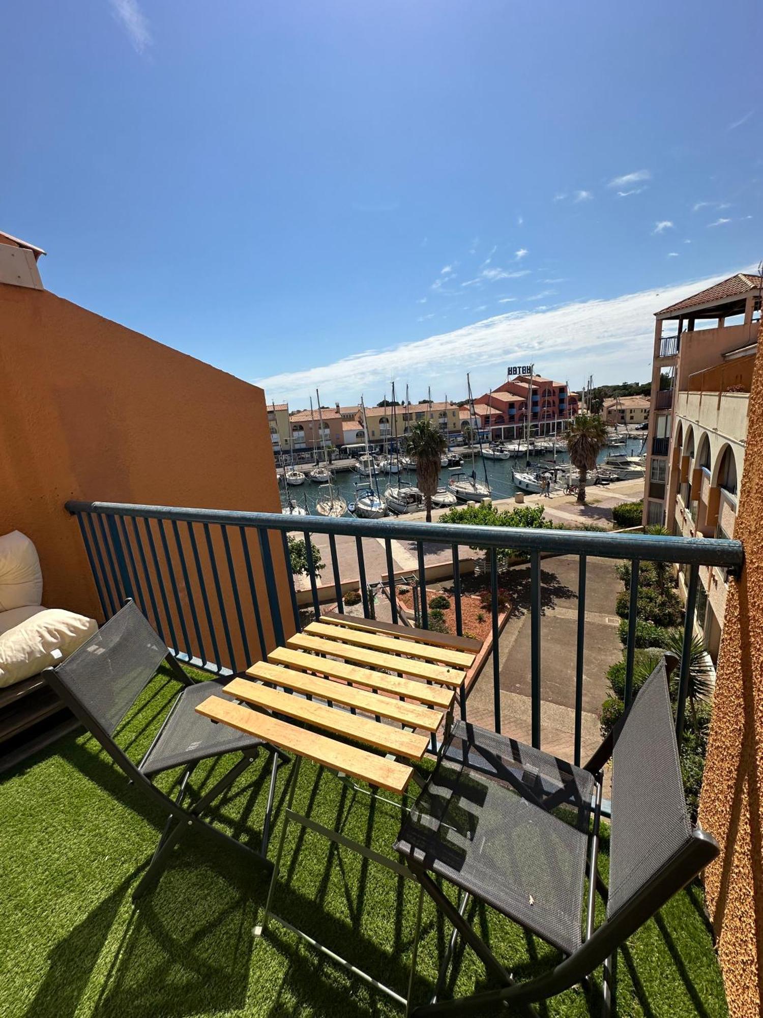 Appartement Vue Mer Sur Port De Leucate Climatise, Parking Gratuit, Linges Et Serviettes Inclus Exterior photo